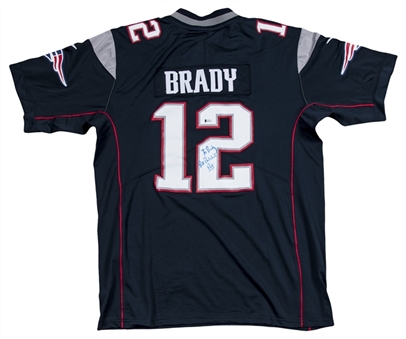Bill Belichick Autographed New England Patriots Tom Brady Jersey (Beckett)